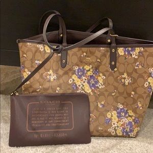 Coach reversible tote